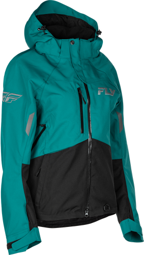 FLY RACING WOMEN'S CARBON JACKET DEEP LAKE/BLACK 2X