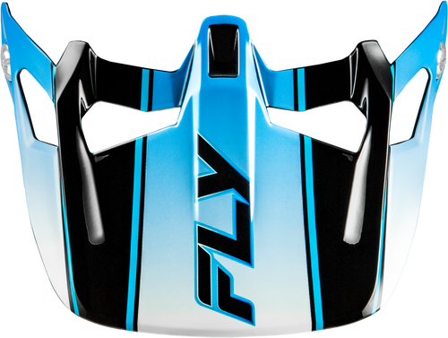 WERX-R CARBON FLOW VISOR BLACK/BLUE/WHITE