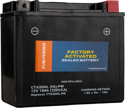 FIRE POWER Factory Activated Sealed Battery