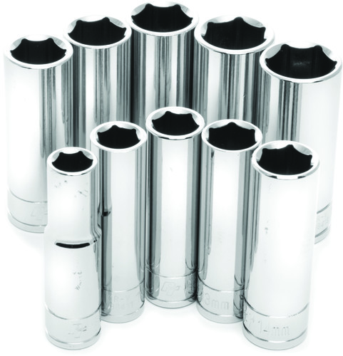 PERFORMANCE TOOL 3/8" Metric Socket Set