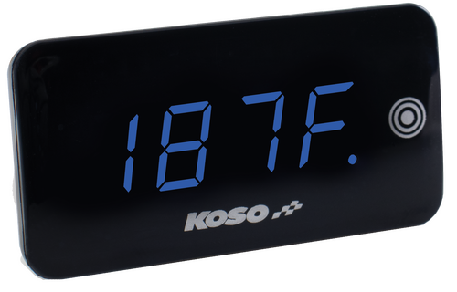 KOSO Super Slim Touch Screen Volt & Temp Gauge