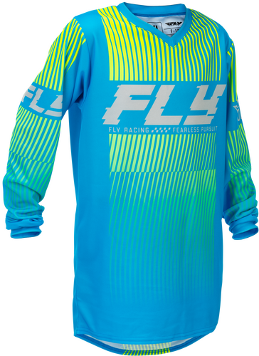 FLY RACING YOUTH F-16 JERSEY BLUE/HI-VIS YM