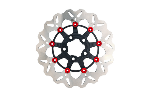 ROTOR 11.5" FLOATING WAVE RR BLACK/RED BUTTONS