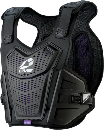 EVS F1 PRO CHEST PROTECTOR W/REZRO BLACK/WHITE LG/XL