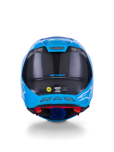 ALPINESTARS SUPERTECH S-M10 FLOOD HELMET MET BLU/MD BLU/BLK CRB M&G 2X