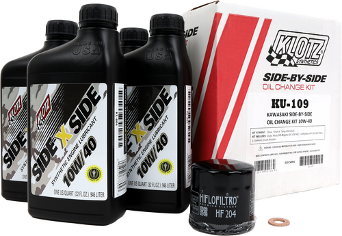 KAWASAKI SXS 4QT SYNTHETIC OIL CHANGE KIT