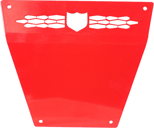 FRONT RACE SKID PLATE RED POL