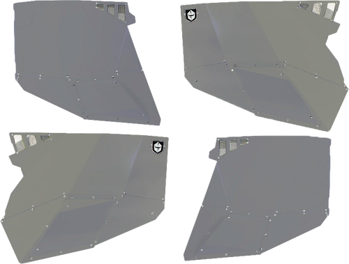 STEALTH DOOR ALLUMINUM SKINS TITANIUM MATTE METALLIC POL