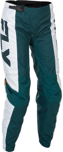 FLY RACING WOMEN'S F-16 PANTS TEAL/WHITE/GOLD SZ 03/04