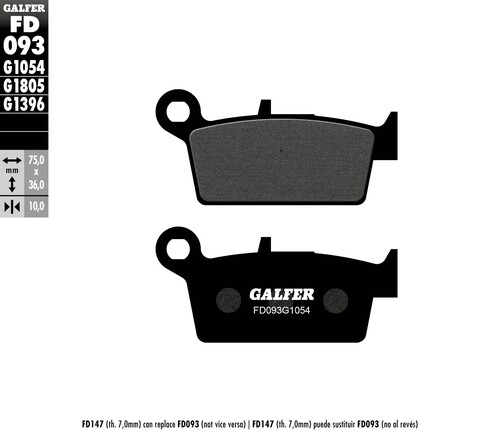 GALFER G-Semi-Metallic Brake Pads