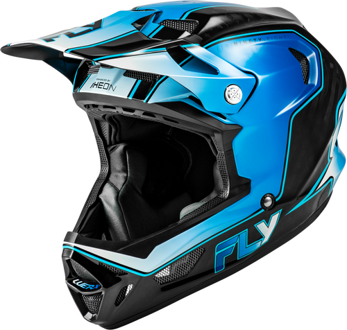 FLY RACING WERX-R FLOW CARBON HELMET BLACK CARBON/BLUE/WHITE XS