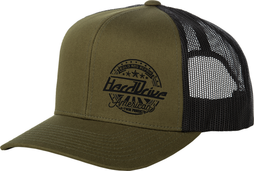 HARDDRIVE HARDDRIVE EMBLEM HAT BLACK/OD GREEN OS