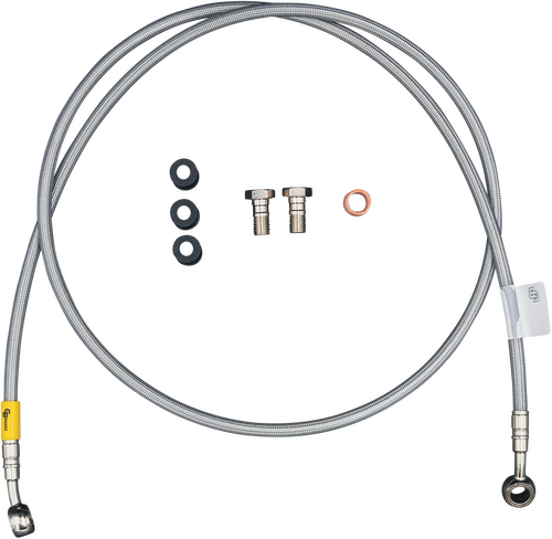 BRAKE LINE FRONT 1 LINE KIT STAINLESS