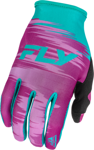 FLY RACING WOMEN'S LITE GLOVES PINK/TURQUOISE SM