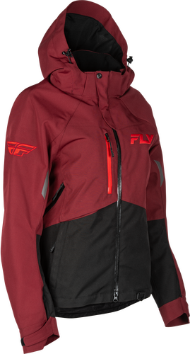 FLY RACING WOMEN'S CARBON JACKET MERLOT/RED XL