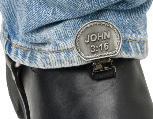 RYDER CLIPS CLIPS FOR STIRRUP/STRAP BOOTS JOHN 3:16
