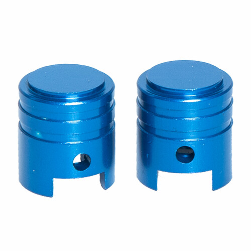 VALVE CAPS 2PCS BLUE