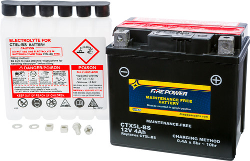 Fire Power High Performance Maintenance Free AGM Battery CTX5L-BS