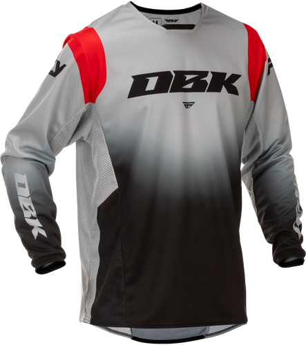 FLY RACING KINETIC DBK JERSEY GREY/BLACK/RED MD