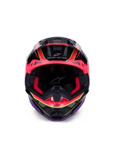 ALPINESTARS SUPERTECH S-M10 ERA HELMET PNK/VIOLET/YLW FLUO GLOSSY MD