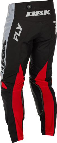 FLY RACING KINETIC DBK PANTS GREY/BLACK/RED SZ 32