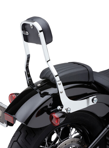 DETACHABLE BACKREST SHORT CHROME DYNA 06-17