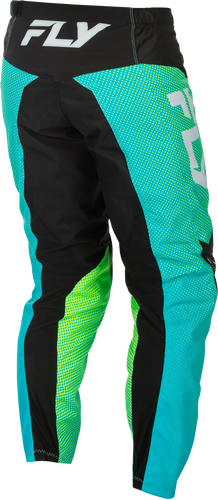 FLY RACING F-16 PANTS AQUA/BLACK/WHITE SZ 38