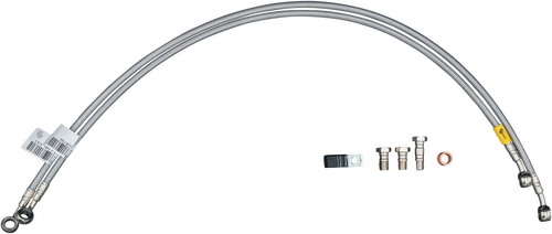 GBRAKES BRAKE LINES SS FRONT/REAR 7 LINE SIL YAM