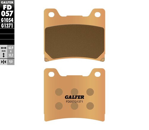 Galfer HH Sintered Compound Brake Pads FD057G1371