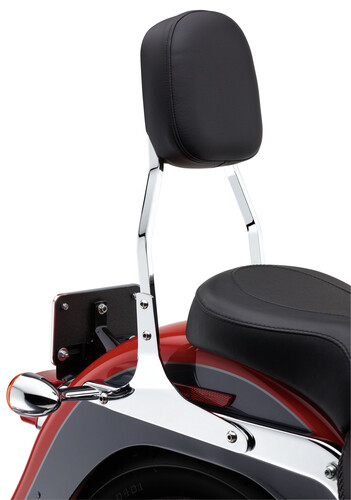 Cobra Standard Square Sissy Bar with Pad For Harley Softail 2000-2006