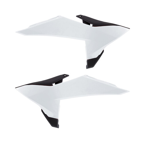 RADIATOR SCOOPS WHITE / BLACK
