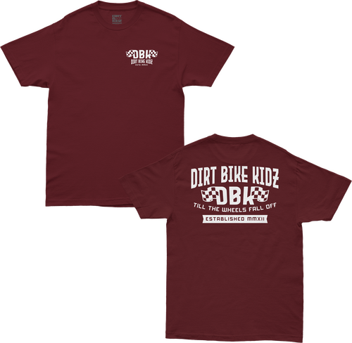 DBK TILL THE END TEE BURGUNDY 2X