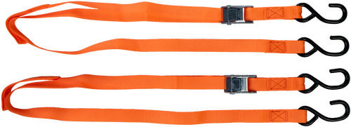 1" X 6' TIE-DOWN ORANGE 2/PK