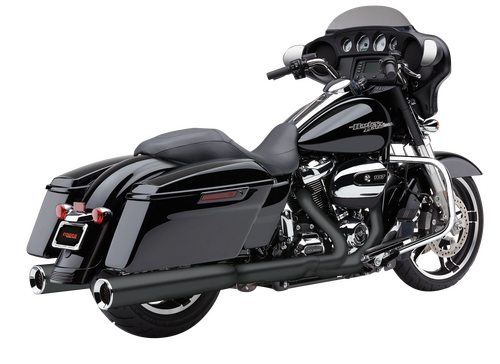 COBRA 4.5" POWRFLO ROUND SLIP-ONS BLACK FLH/FLT 17-22