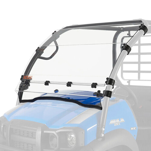 POLY FRONT WINDSHIELD FULL FIXED KAW