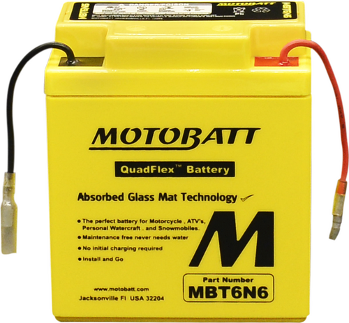 BATTERY MBT6N6 SEALED FACTORY ACTIVATED