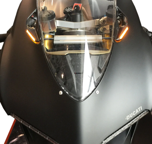 NEW RAGE CYCLES Mirror Block Off Turn Signals