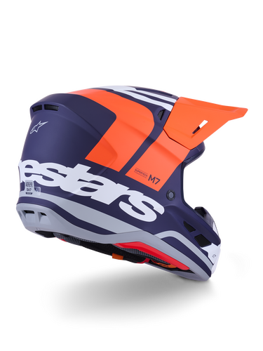 ALPINESTARS SM7 CORE HELMET ORNG/BLUE MATT MD