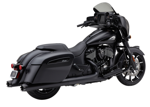 COBRA 4" NH DUAL CUT SLIP-ONS BLACK INDIAN GEN-1 BAG