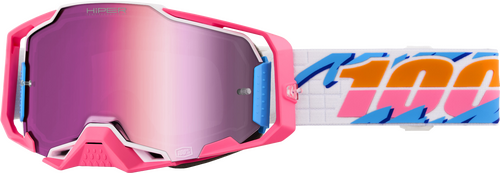 100% ARMEGA HIPER GOGGLE LEFREAK HIPER PINK MIRROR LENS