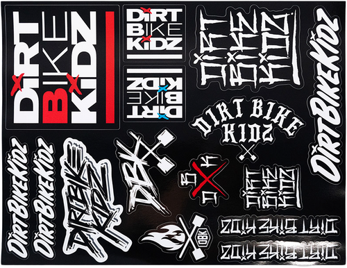 DBK SLAP PACK STICKER SHEET 8.5"X11"
