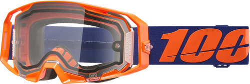 100% ARMATIC  ENDURO MOTO GOGGLE NEON ORANGE CLEAR