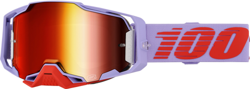 100% ARMEGA GOGGLE FAUSTO RED MIRROR LENS