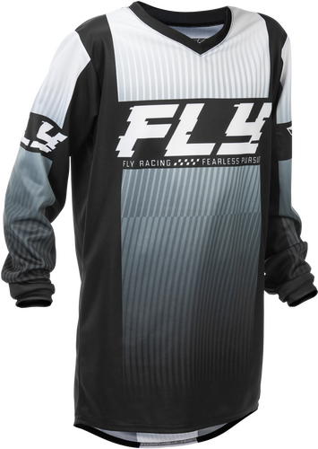 FLY RACING YOUTH F-16 JERSEY BLACK/WHITE YM