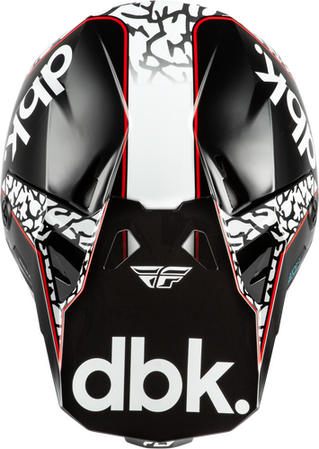 FLY RACING YOUTH FORMULA CP DBK HELMET BLACK/WHITE/RED YL