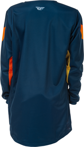 FLY RACING YOUTH KINETIC JERSEY NAVY/ORANGE YL