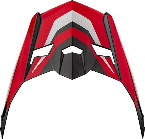 GMAX MX-46 CYCLUS VISOR BLACK/RED MD-2X