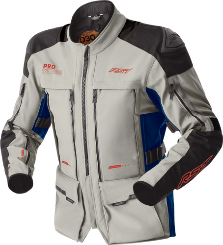 PS ADVENTURE D3O JACKET SILVER/BLUE TEXTILE 2X