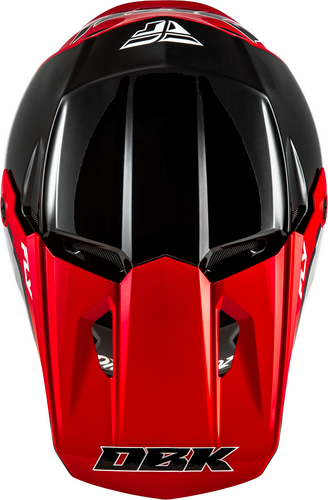 FLY RACING KINETIC DBK HELMET BLACK/RED/GREY SM