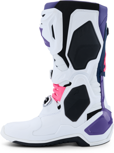 ALPINESTARS TECH 10 WHT/VIOLET/NVY BL/PNK FL 9
